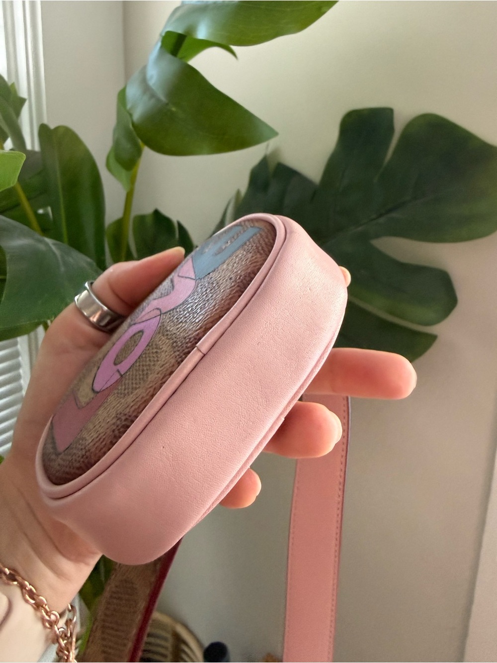 Coach Pink LOVE Signature Belt Bag - Picture 3 of 9